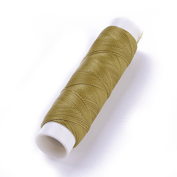 PandaHall Round Waxed Polyester Twisted Cord, Micro Macrame Cord, for Leather Projects, Bookbinding, Dark Khaki, 0.65mm, about 21.87 yards..., Yellow
PandaHall Round Waxed Polyester Twisted Cord, Micro Macrame Cord, for Leather Projects, Bookbinding, Dark Khaki, 0.65mm, about 21.87 yards..., Yellow