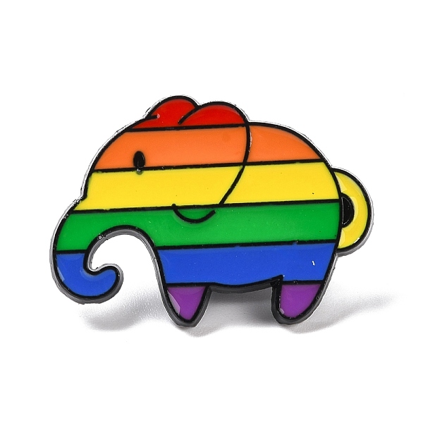 PandaHall Rainbow Pride Elephant Enamel Pin, Animal Alloy Badge for Backpack Clothing, Electrophoresis Black, Colorful, 20x28x2mm, Pin: 1mm...
PandaHall Rainbow Pride Elephant Enamel Pin, Animal Alloy Badge for Backpack Clothing, Electrophoresis Black, Colorful, 20x28x2mm, Pin: 1mm...