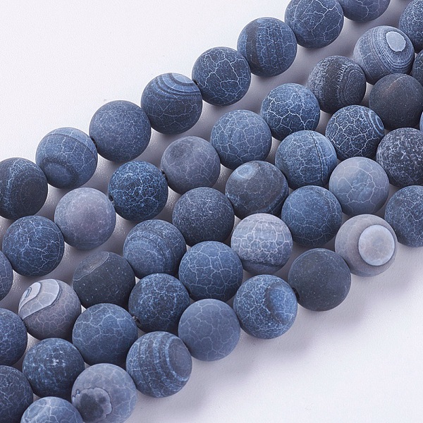 PandaHall Natural Weathered Agate Beads Strands, Dyed, Frosted, Round, Black, 8mm, Hole: 1mm, about 46pcs/strand, 14~15 inch Weathered Agate...
PandaHall Natural Weathered Agate Beads Strands, Dyed, Frosted, Round, Black, 8mm, Hole: 1mm, about 46pcs/strand, 14~15 inch Weathered Agate...