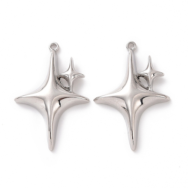 PandaHall Rack Plating Alloy Pendants, Cadmium Free & Lead Free & Nickle Free, Star Charm, Platinum, 34x22.5x5mm, Hole: 1.4mm Alloy Star
PandaHall Rack Plating Alloy Pendants, Cadmium Free & Lead Free & Nickle Free, Star Charm, Platinum, 34x22.5x5mm, Hole: 1.4mm Alloy Star