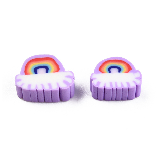 PandaHall Handmade Polymer Clay Beads, Rainbow, Medium Purple, 6~9x8~11x4mm, Hole: 1.6mm Polymer Clay Rainbow
PandaHall Handmade Polymer Clay Beads, Rainbow, Medium Purple, 6~9x8~11x4mm, Hole: 1.6mm Polymer Clay Rainbow