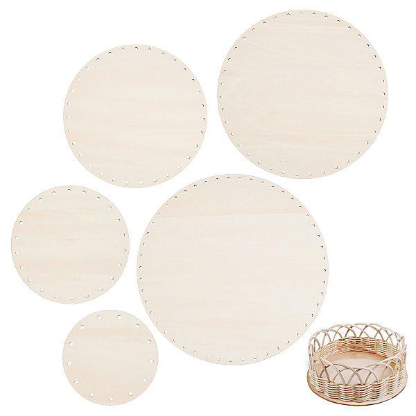 PandaHall Round Wooden Basket Bottom, 5pcs Crochet Basket Base 3.9/5.9/7.8/9.8/11.8" Natural Wood Base Shaper for T-Shirt Yarn DIY Basket...
PandaHall Round Wooden Basket Bottom, 5pcs Crochet Basket Base 3.9/5.9/7.8/9.8/11.8" Natural Wood Base Shaper for T-Shirt Yarn DIY Basket...