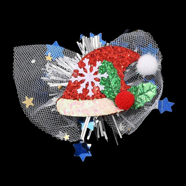PandaHall Chistmas Theme Felt & Gauze Alligator Hair Clips, with PVC and Iron Findings, Hair Accessories for Girls Women, Hat, 71x87x23mm..., Red
PandaHall Chistmas Theme Felt & Gauze Alligator Hair Clips, with PVC and Iron Findings, Hair Accessories for Girls Women, Hat, 71x87x23mm..., Red