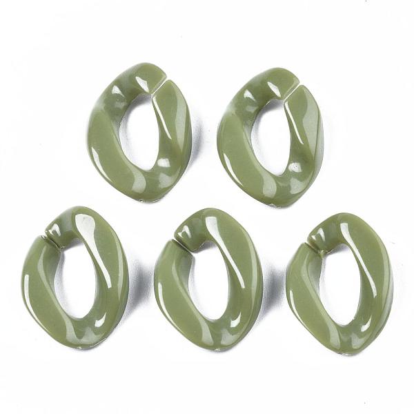 PandaHall Opaque Acrylic Linking Rings, Quick Link Connectors, For Curb Chains Making, Twist, Olive, 22x16.5x5.5mm, Inner Measure: 12x6mm..., Green
PandaHall Opaque Acrylic Linking Rings, Quick Link Connectors, For Curb Chains Making, Twist, Olive, 22x16.5x5.5mm, Inner Measure: 12x6mm..., Green