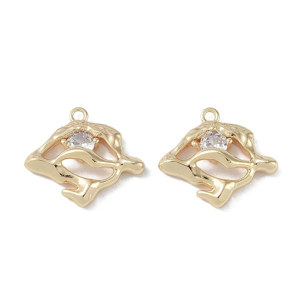 PandaHall Brass Pendant, with Clear Cubic Zirconia, Real 18K Gold Plated, 15.5x17.5x4.5mm, Hole: 1.4mm Brass+Cubic Zirconia Others Clear
PandaHall Brass Pendant, with Clear Cubic Zirconia, Real 18K Gold Plated, 15.5x17.5x4.5mm, Hole: 1.4mm Brass+Cubic Zirconia Others Clear