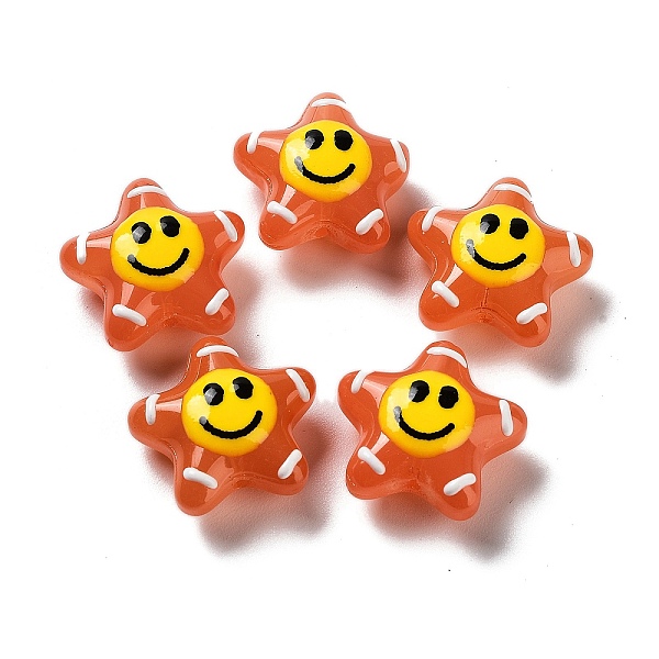 PandaHall Handmade Lampwork Bead, with Enamel, Star with Smiling Face, Coral, 20~20.5x21~21.5x10.5~11mm, Hole: 1.6mm Lampwork Star Red
PandaHall Handmade Lampwork Bead, with Enamel, Star with Smiling Face, Coral, 20~20.5x21~21.5x10.5~11mm, Hole: 1.6mm Lampwork Star Red