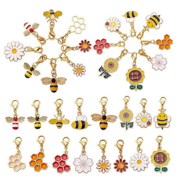 PandaHall Alloy Enamel Pendant Decoration, 304 Stainless Steel Lobster Clasp Charms, for Keychain, Purse, Backpack Ornament, Honeycomb &...
PandaHall Alloy Enamel Pendant Decoration, 304 Stainless Steel Lobster Clasp Charms, for Keychain, Purse, Backpack Ornament, Honeycomb &...