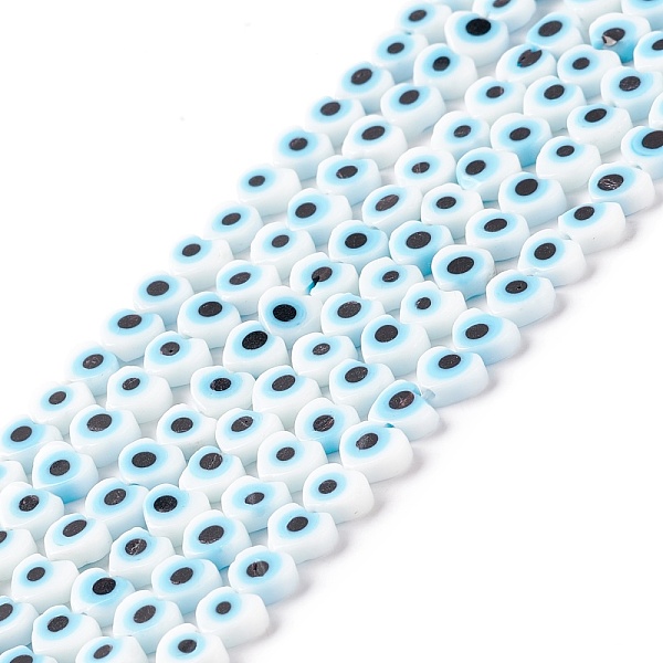 PandaHall Handmade Evil Eye Lampwork Beads Strands, Heart, White, 5x6x2mm, Hole: 1mm, about 63~67pcs/strand, 12.60~12.99 inch(32~33cm)...
PandaHall Handmade Evil Eye Lampwork Beads Strands, Heart, White, 5x6x2mm, Hole: 1mm, about 63~67pcs/strand, 12.60~12.99 inch(32~33cm)...