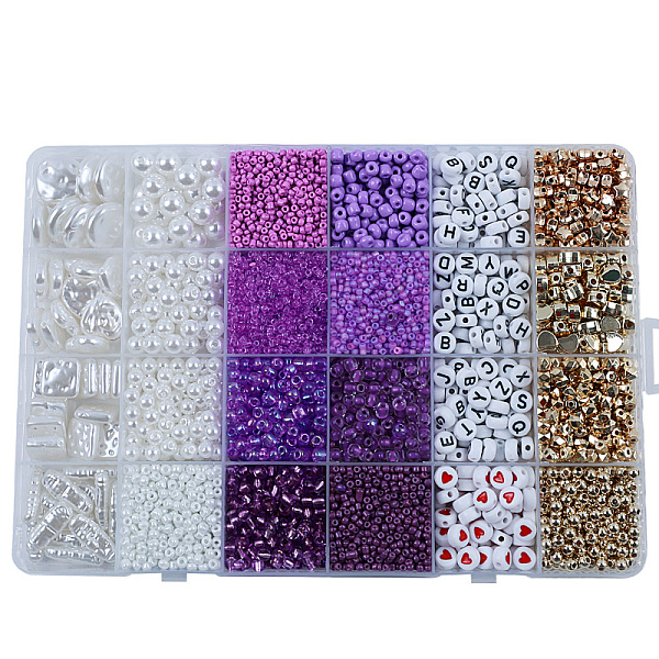 PandaHall DIY 24 Style Acrylic & ABS Beads Jewelry Making Finding Kit, Flat Round & Star & Barrel & Round & Heart & Strip & Rhombus, Dark...
PandaHall DIY 24 Style Acrylic & ABS Beads Jewelry Making Finding Kit, Flat Round & Star & Barrel & Round & Heart & Strip & Rhombus, Dark...
