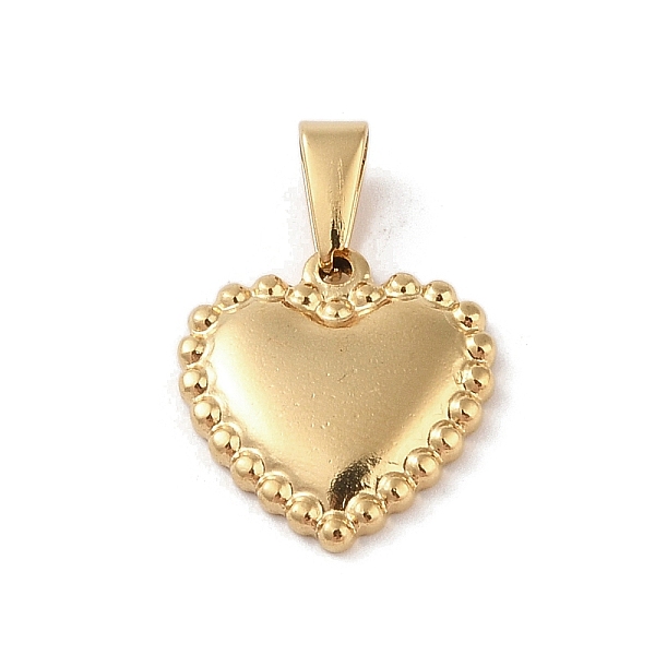 PandaHall Vacuum Plating 304 Stainless Steel Pendants, Heart Charm, Golden, 16.5x18.5x3.5mm, Hole: 6x3mm 304 Stainless Steel Heart
PandaHall Vacuum Plating 304 Stainless Steel Pendants, Heart Charm, Golden, 16.5x18.5x3.5mm, Hole: 6x3mm 304 Stainless Steel Heart