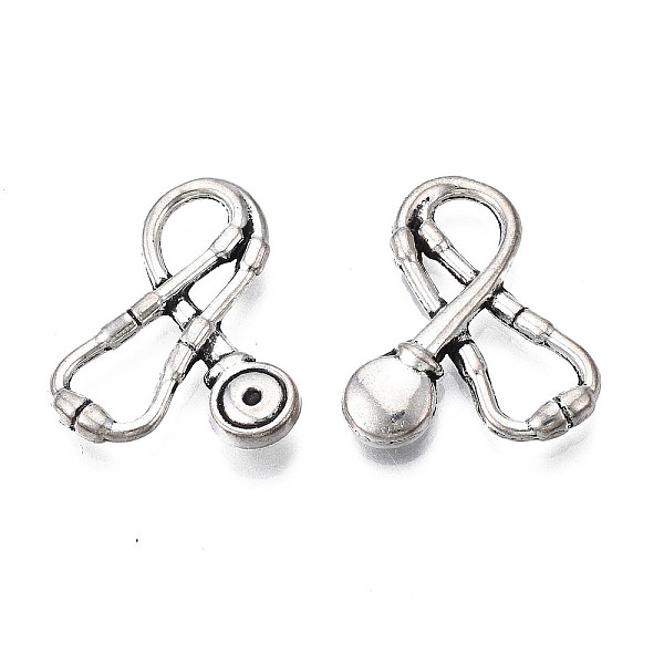 PandaHall Tibetan Style Alloy Connector Rhinestone Settings, Cadmium Free & Lead Free, Stethoscope, Antique Silver, Fit for 1.4mm Rhinestone...
PandaHall Tibetan Style Alloy Connector Rhinestone Settings, Cadmium Free & Lead Free, Stethoscope, Antique Silver, Fit for 1.4mm Rhinestone...