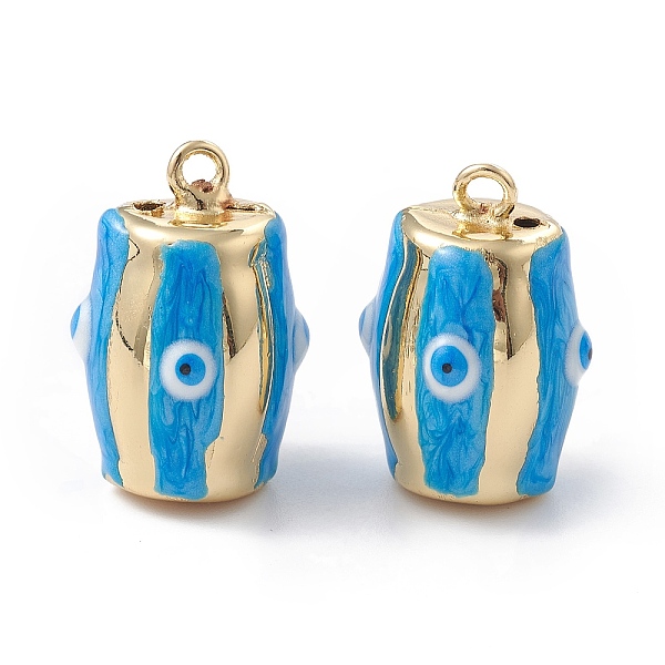 PandaHall Brass Enamel Pendants, Real 18K Gold Plated, Barrel with Evil Eye Charm, Deep Sky Blue, 25x16.5x16mm, Hole: 2.2mm Brass+Enamel...
PandaHall Brass Enamel Pendants, Real 18K Gold Plated, Barrel with Evil Eye Charm, Deep Sky Blue, 25x16.5x16mm, Hole: 2.2mm Brass+Enamel...