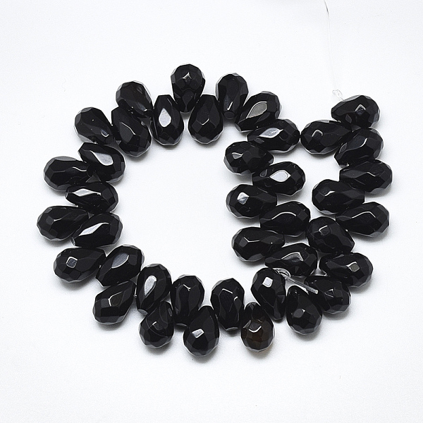 PandaHall Natural Black Onyx Beads Strands, Top Drilled Beads, Faceted, Teardrop, 9~9.5x6mm, Hole: 0.8mm, about 44pcs/strand, 7.6 inch...
PandaHall Natural Black Onyx Beads Strands, Top Drilled Beads, Faceted, Teardrop, 9~9.5x6mm, Hole: 0.8mm, about 44pcs/strand, 7.6 inch...