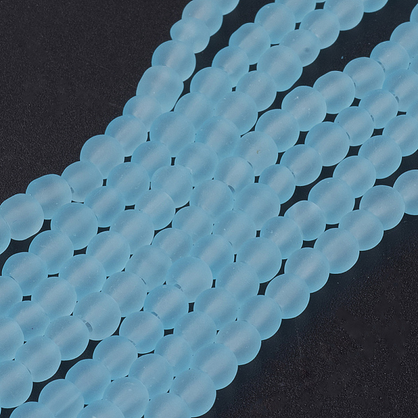 PandaHall Transparent Glass Bead Strands, Frosted, Round, Light Sky Blue, 4mm, Hole: 1.1~1.6mm, about 200pcs/strand, 31.4 inch Glass Round...
PandaHall Transparent Glass Bead Strands, Frosted, Round, Light Sky Blue, 4mm, Hole: 1.1~1.6mm, about 200pcs/strand, 31.4 inch Glass Round...