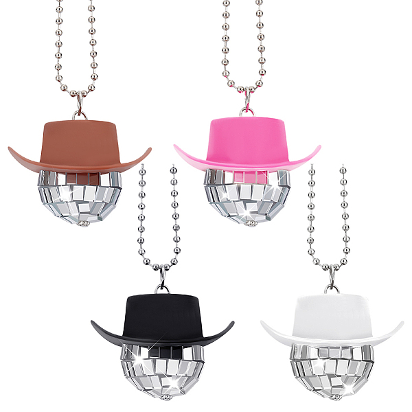 PandaHall AHANDMAKER 4 Pcs Colorful Car Mirror Hanging Accessories Disco Ball Cowboy Car Hanging Ornament Cowboy Hat Car Charm with Rope..., Multicolor
PandaHall AHANDMAKER 4 Pcs Colorful Car Mirror Hanging Accessories Disco Ball Cowboy Car Hanging Ornament Cowboy Hat Car Charm with Rope..., Multicolor