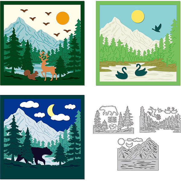 PandaHall Forest Theme Carbon Steel Cutting Dies Stencils, for DIY Scrapbooking, Photo Album, Decorative Embossing Paper Card, Mountain...
PandaHall Forest Theme Carbon Steel Cutting Dies Stencils, for DIY Scrapbooking, Photo Album, Decorative Embossing Paper Card, Mountain...