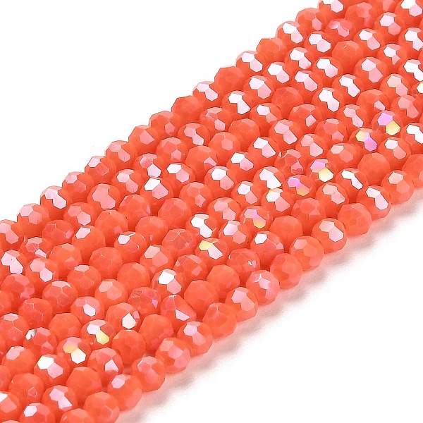 PandaHall Opaque Glass Beads Stands, AB Color, Faceted(32 Facets), Round, Tomato, 3.5x3mm, Hole: 1mm, about 163~166pcs/strand, 50~51cm Glass..., Red
PandaHall Opaque Glass Beads Stands, AB Color, Faceted(32 Facets), Round, Tomato, 3.5x3mm, Hole: 1mm, about 163~166pcs/strand, 50~51cm Glass..., Red