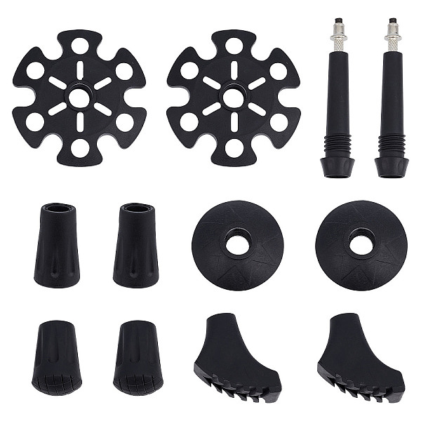 PandaHall Gorgecraft 12Pcs 6 Styles Rubber Trekking Poles Accessories, Crutch Replacement Parts, Black, 34.6~86x19~83x19~24mm, 2pcs/style...
PandaHall Gorgecraft 12Pcs 6 Styles Rubber Trekking Poles Accessories, Crutch Replacement Parts, Black, 34.6~86x19~83x19~24mm, 2pcs/style...