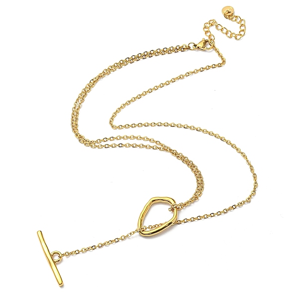 PandaHall Ion Plating(IP) 304 Stainless Steel Lariat Necklaces for Women, Cable Chains with Toggle Clasps, Real 14K Gold Plated, 18.50 inch...
PandaHall Ion Plating(IP) 304 Stainless Steel Lariat Necklaces for Women, Cable Chains with Toggle Clasps, Real 14K Gold Plated, 18.50 inch...
