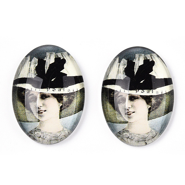PandaHall Glass Cabochons, with European Style Pattern, Oval, Cornsilk, 25x18x6mm Glass Oval Gold
PandaHall Glass Cabochons, with European Style Pattern, Oval, Cornsilk, 25x18x6mm Glass Oval Gold