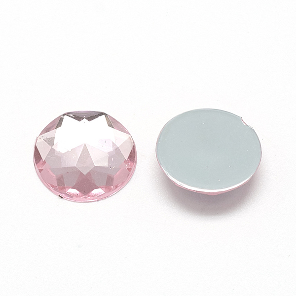 PandaHall Acrylic Rhinestone Flat Back Cabochons, Faceted, Bottom Silver Plated, Half Round/Dome, Pink, 6x2.5mm Acrylic Rhinestone Half...
PandaHall Acrylic Rhinestone Flat Back Cabochons, Faceted, Bottom Silver Plated, Half Round/Dome, Pink, 6x2.5mm Acrylic Rhinestone Half...