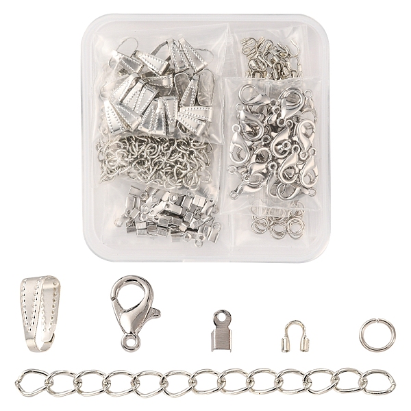 PandaHall DIY Jewelry Making Finding Kit, Including Zinc Alloy Lobster Claw Clasps, Iron Open Jump Rings & Folding Crimp Ends & End Chains...
PandaHall DIY Jewelry Making Finding Kit, Including Zinc Alloy Lobster Claw Clasps, Iron Open Jump Rings & Folding Crimp Ends & End Chains...