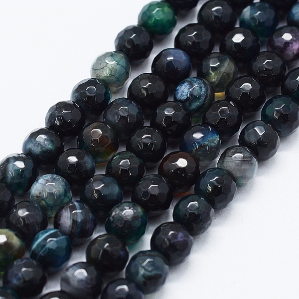 PandaHall Faceted Natural Agate Beads Strands, Dyed & Heated, Round, Black, 6mm, Hole: 0.5mm, about 63pcs/strand, 14.4 inch(36.5cm) Crackle...
PandaHall Faceted Natural Agate Beads Strands, Dyed & Heated, Round, Black, 6mm, Hole: 0.5mm, about 63pcs/strand, 14.4 inch(36.5cm) Crackle...