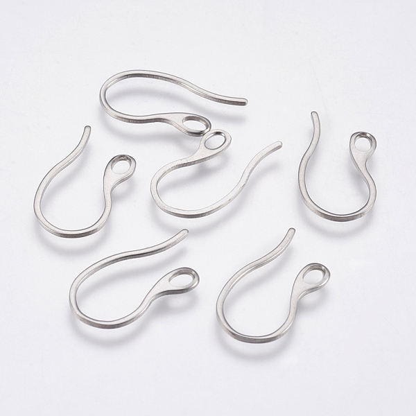 PandaHall 304 Stainless Steel Earring Hooks, with Horizontal Loop, Stainless Steel Color, 22.5x11.5x1mm, 18 Gauge, Hole: 2x3mm 304 Stainless...
PandaHall 304 Stainless Steel Earring Hooks, with Horizontal Loop, Stainless Steel Color, 22.5x11.5x1mm, 18 Gauge, Hole: 2x3mm 304 Stainless...