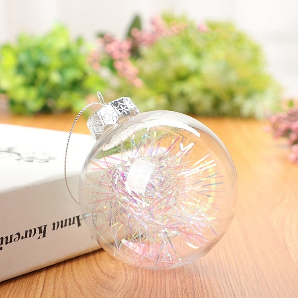 PandaHall Transparent Plastic Fillable Ball Pendants Decorations, with Silk inside, Christmas Tree Hanging Ornament, Clear, 60mm Plastic...
PandaHall Transparent Plastic Fillable Ball Pendants Decorations, with Silk inside, Christmas Tree Hanging Ornament, Clear, 60mm Plastic...