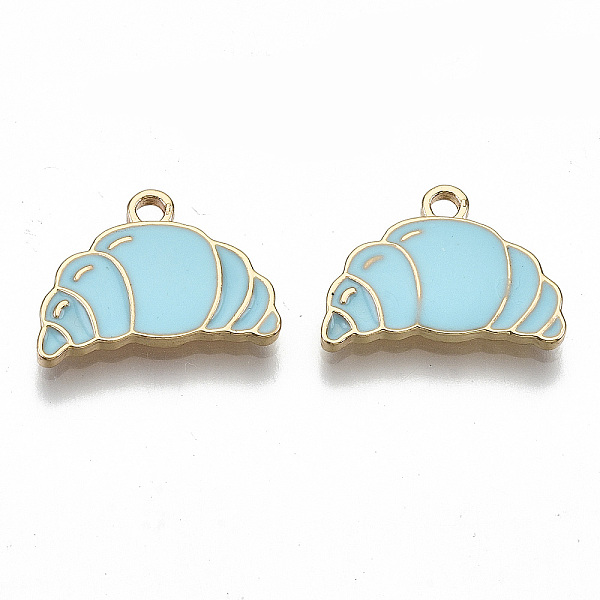 PandaHall Eco-Friendly Zinc Alloy Pendants, with Enamel, Cadmium Free & Nickel Free & Lead Free, Croissant, Light Gold, Sky Blue, 12x17x2mm...
PandaHall Eco-Friendly Zinc Alloy Pendants, with Enamel, Cadmium Free & Nickel Free & Lead Free, Croissant, Light Gold, Sky Blue, 12x17x2mm...