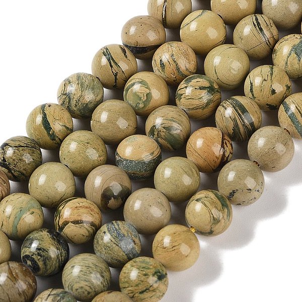 PandaHall Natural Verdite Stone Beads Strands, Round, 8mm, Hole: 1mm, about 45~47pcs/strand, 15.16''(38.5cm) Natural Gemstone Round
PandaHall Natural Verdite Stone Beads Strands, Round, 8mm, Hole: 1mm, about 45~47pcs/strand, 15.16''(38.5cm) Natural Gemstone Round