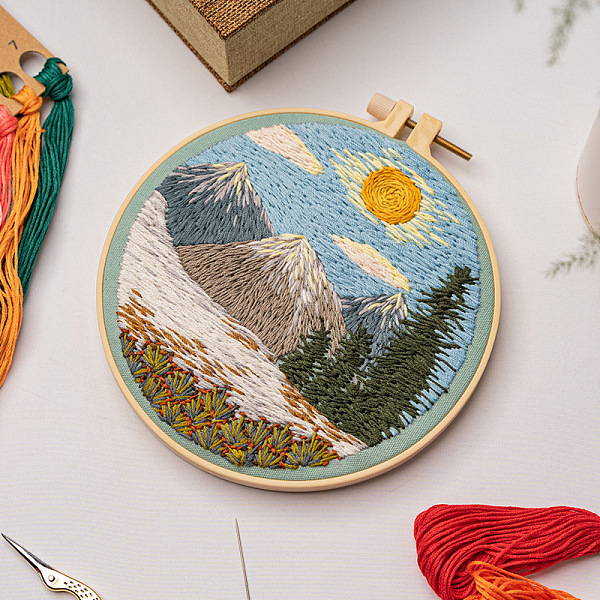 PandaHall DIY Embroidery Kits, Including Printed Fabric, Embroidery Thread & Needles, Embroidery Hoop, Sun, 200mm Cloth Sun
PandaHall DIY Embroidery Kits, Including Printed Fabric, Embroidery Thread & Needles, Embroidery Hoop, Sun, 200mm Cloth Sun