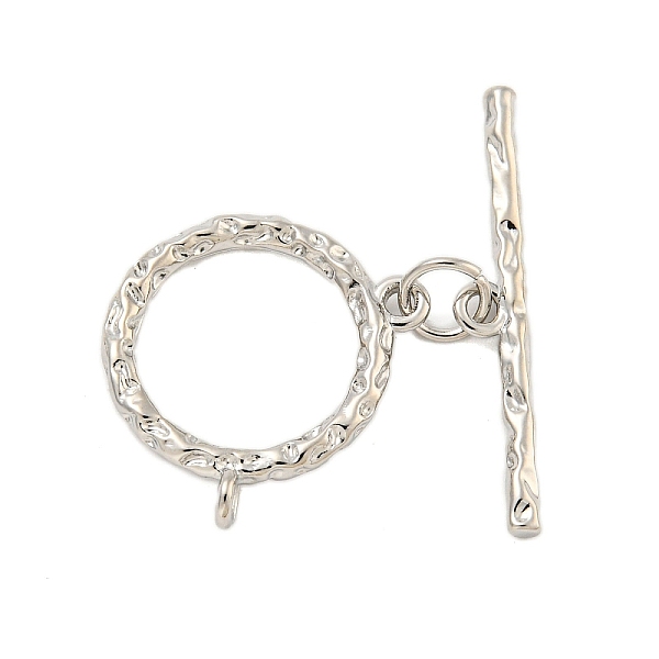 PandaHall Brass Toggle Clasps, Ring, Platinum, 18x16.5x2mm, Hole: 1.4mm, Bar: 26x4x2mm, Hole: 1.4mm Brass Ring
PandaHall Brass Toggle Clasps, Ring, Platinum, 18x16.5x2mm, Hole: 1.4mm, Bar: 26x4x2mm, Hole: 1.4mm Brass Ring