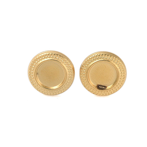 PandaHall Ion Plating(IP) 304 Stainless Steel Earrings for Women, Round, Real 18K Gold Plated, 3mm 304 Stainless Steel Round
PandaHall Ion Plating(IP) 304 Stainless Steel Earrings for Women, Round, Real 18K Gold Plated, 3mm 304 Stainless Steel Round