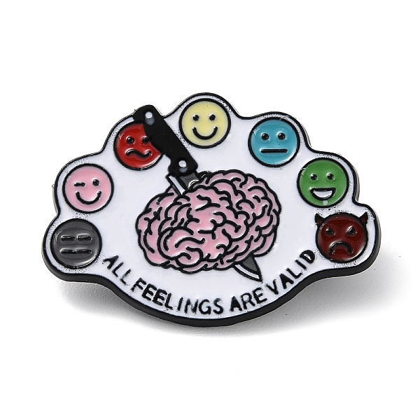 PandaHall Brain with Word All Feeling Are Valid Enamel Pins, Black Zinc Alloy Badge for Backpack Clothes, Brain, 22x31.5x1.5mm Alloy+Enamel...
PandaHall Brain with Word All Feeling Are Valid Enamel Pins, Black Zinc Alloy Badge for Backpack Clothes, Brain, 22x31.5x1.5mm Alloy+Enamel...