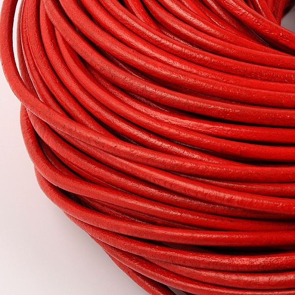 PandaHall Leather Beading Cord, Cowhide Leather, DIY Necklace Making Material, Red, 3mm, about 109.36 yards(100m)/bundle Cowhide Round Red
PandaHall Leather Beading Cord, Cowhide Leather, DIY Necklace Making Material, Red, 3mm, about 109.36 yards(100m)/bundle Cowhide Round Red