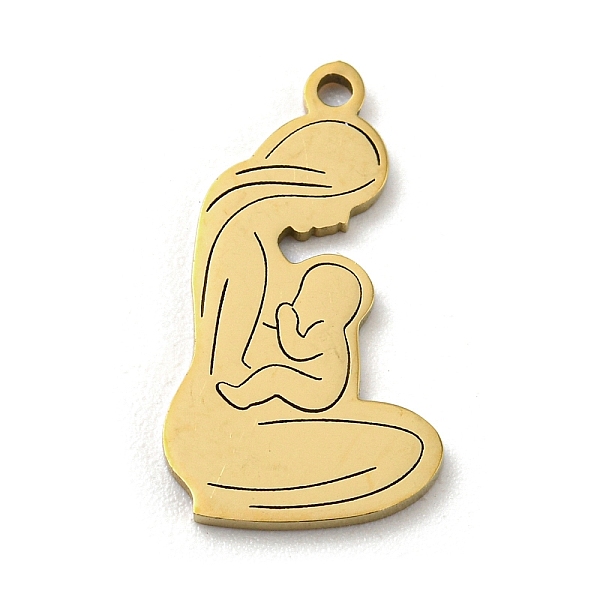 PandaHall Mother's Day 201 Stainless Steel Pendants, Pregnant Woman Charm, Golden, 17x10x1mm, Hole: 1.2mm, 5pcs/bag 201 Stainless Steel...
PandaHall Mother's Day 201 Stainless Steel Pendants, Pregnant Woman Charm, Golden, 17x10x1mm, Hole: 1.2mm, 5pcs/bag 201 Stainless Steel...