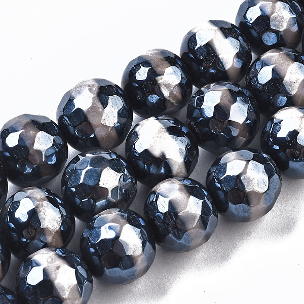 PandaHall Tibetan Style dZi Beads, Natural Agate Beads Strands, Dyed & Heated, Pearlized, Round, Faceted, Prussian Blue, 10mm, Hole: 1mm...
PandaHall Tibetan Style dZi Beads, Natural Agate Beads Strands, Dyed & Heated, Pearlized, Round, Faceted, Prussian Blue, 10mm, Hole: 1mm...