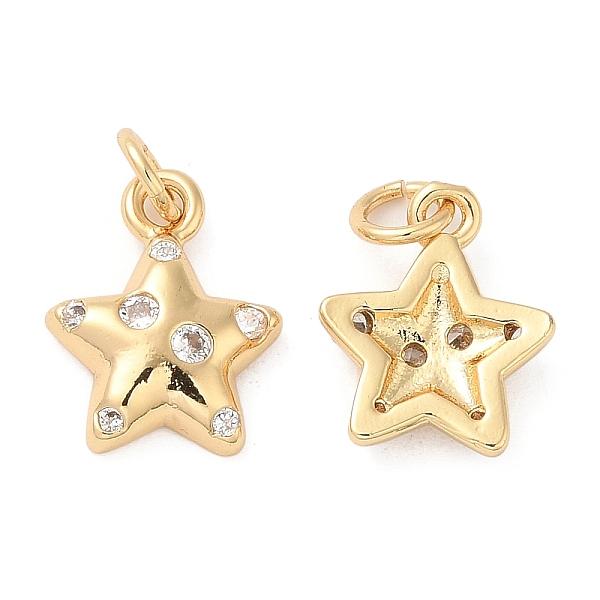 PandaHall Rack Plating Brass Micro Pave Clear Cubic Zirconia Charms, with Jump Ring, Long-Lasting Plated, Cadmium Free & Lead Free, Star...
PandaHall Rack Plating Brass Micro Pave Clear Cubic Zirconia Charms, with Jump Ring, Long-Lasting Plated, Cadmium Free & Lead Free, Star...