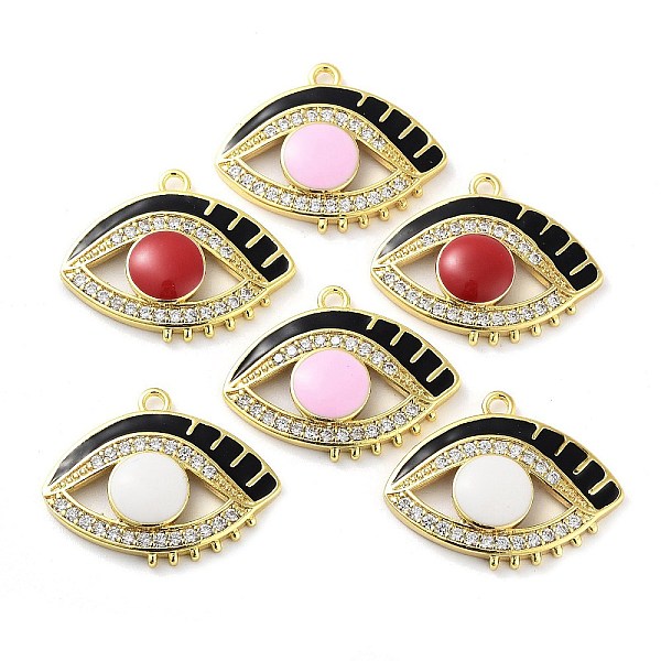 PandaHall Brass Brass Micro Pave Cubic Zirconia Pendants, with Enamel, Real 18K Gold Plated, Horse Eye Charm, Mixed Color, 20x25x4mm, Hole..., Multicolor
PandaHall Brass Brass Micro Pave Cubic Zirconia Pendants, with Enamel, Real 18K Gold Plated, Horse Eye Charm, Mixed Color, 20x25x4mm, Hole..., Multicolor
