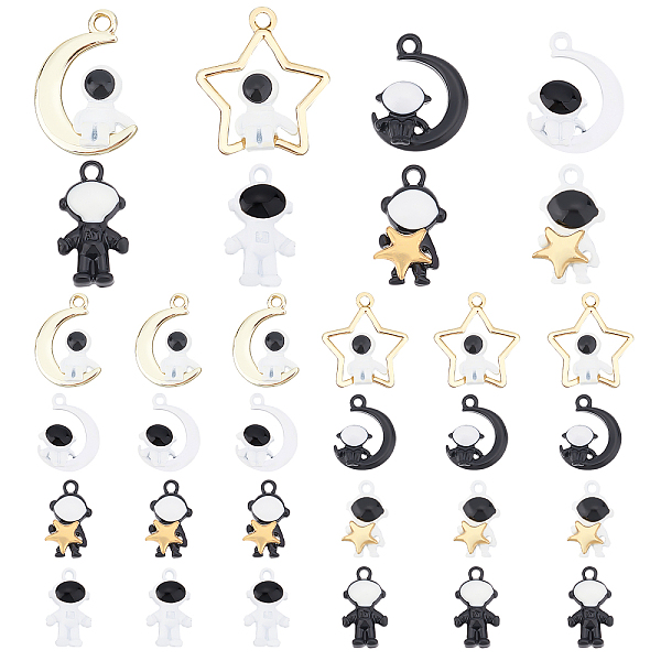 PandaHall PH 32pcs Enamel Spacemen Charms, 8 Styles Astronaut alloy Pendants Moon Stars Pendants Universe Charms Metal Dangle Charms White..., Multicolor
PandaHall PH 32pcs Enamel Spacemen Charms, 8 Styles Astronaut alloy Pendants Moon Stars Pendants Universe Charms Metal Dangle Charms White..., Multicolor