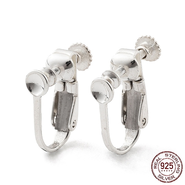PandaHall 925 Sterling Silver Clip-on Earring Findings, Spiral Ear Clip, Screw Back Ear Components Non Pierced Earring Converter, Silver...
PandaHall 925 Sterling Silver Clip-on Earring Findings, Spiral Ear Clip, Screw Back Ear Components Non Pierced Earring Converter, Silver...