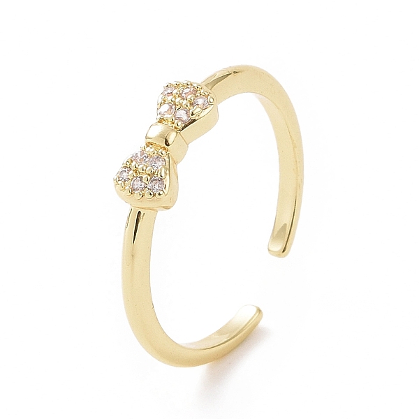 PandaHall Clear Cubic Zirconia Bowknot Open Cuff Ring, Brass Jewelry for Women, Golden, Inner Diameter: 16mm Brass+Cubic Zirconia Clear
PandaHall Clear Cubic Zirconia Bowknot Open Cuff Ring, Brass Jewelry for Women, Golden, Inner Diameter: 16mm Brass+Cubic Zirconia Clear