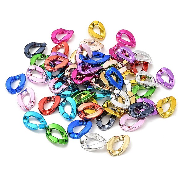 PandaHall UV Plated Acrylic Linking Rings, Quick Link Connectors, Oval, Mixed Color, 29.5x20.5x6mm, Inner Diameter: 16x8mm Acrylic Oval
PandaHall UV Plated Acrylic Linking Rings, Quick Link Connectors, Oval, Mixed Color, 29.5x20.5x6mm, Inner Diameter: 16x8mm Acrylic Oval