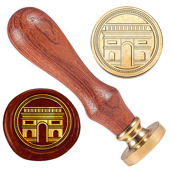 PandaHall Arc de Triomphe Brass Sealing Wax Stamp Head, with Wood Handle, for Envelopes Invitations, Gift Cards, Building, 83x22mm, Head...
PandaHall Arc de Triomphe Brass Sealing Wax Stamp Head, with Wood Handle, for Envelopes Invitations, Gift Cards, Building, 83x22mm, Head...
