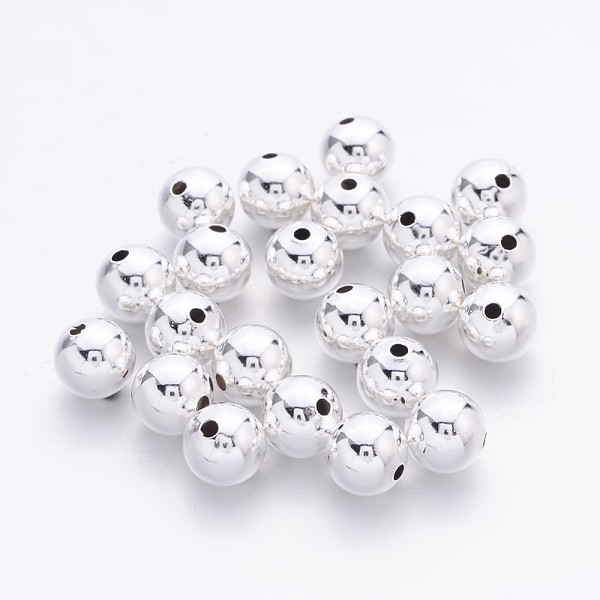PandaHall Brass Beads, Seamless Round Beads, Nickel Free, Silver Color, Size: about 8mm in diameter, hole: 2mm Brass Round Silver
PandaHall Brass Beads, Seamless Round Beads, Nickel Free, Silver Color, Size: about 8mm in diameter, hole: 2mm Brass Round Silver