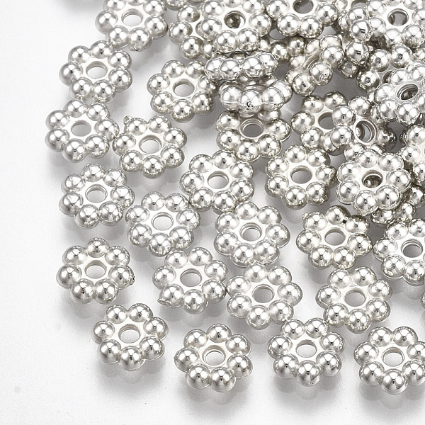 PandaHall CCB Plastic Spacer Beads, Flower, Platinum, 6.5x2mm, Hole: 1.5mm Plastic Flower
PandaHall CCB Plastic Spacer Beads, Flower, Platinum, 6.5x2mm, Hole: 1.5mm Plastic Flower