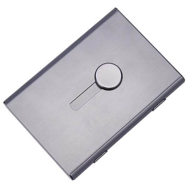 PandaHall Aluminum Business Card Holder Case, Hand-push Type, Rectangle, Matte Gunmetal Color, 68x97x12mm Aluminum
PandaHall Aluminum Business Card Holder Case, Hand-push Type, Rectangle, Matte Gunmetal Color, 68x97x12mm Aluminum