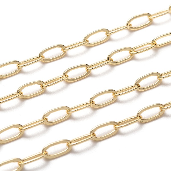 PandaHall Brass Paperclip Chains, Flat Oval, Drawn Elongated Cable Chains, with Spool, Long-lasting Plated, Soldered, Golden, 6.5x3x0.5mm...
PandaHall Brass Paperclip Chains, Flat Oval, Drawn Elongated Cable Chains, with Spool, Long-lasting Plated, Soldered, Golden, 6.5x3x0.5mm...
