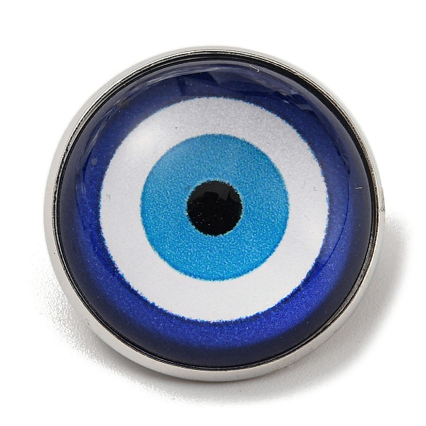 PandaHall Round Glass Brooches, Platinum Plated Iron Jewerly Pins, for Backpack, Evil Eye, 21.5x21.5x12mm Glass Evil Eye
PandaHall Round Glass Brooches, Platinum Plated Iron Jewerly Pins, for Backpack, Evil Eye, 21.5x21.5x12mm Glass Evil Eye